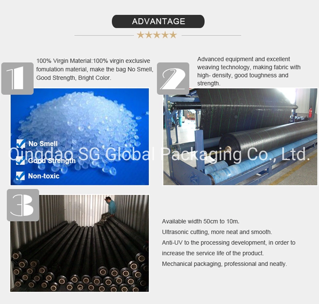 Woven Fabric Geotextile Weed Control Ground Cover Silt Fence Non Woven Fabric Stabilization PP Woven Geotextile for Soil Reinforcement Grass Prevention