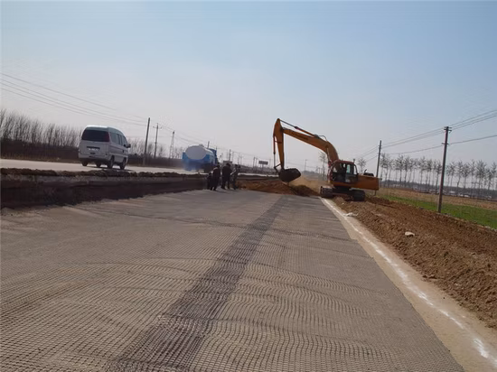 Дорожно-строительный материал 30кн пластиковый ПП двухосная георешетка